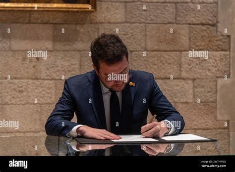 The President Of The Generalitat Signs The Decree For Elections In