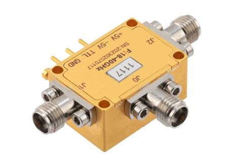 Absorptive SPDT Broadband PIN Diode Switch Operating 18 GHz To 40 GHz