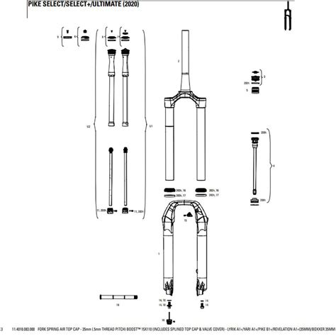 Rockshox Fork Spring Air Top Cap Mm For Lyrik A Yari A Pike B