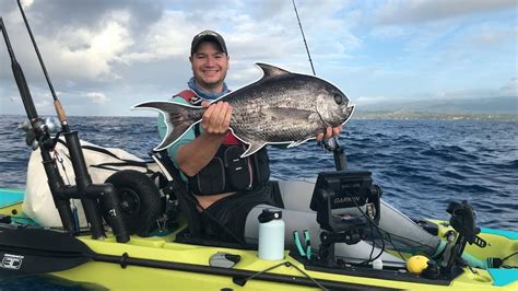 Fishing The Abyss Monchong Pomfret Hawaii Kayak Fishing YouTube