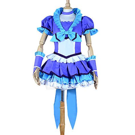 Inspired By Pretty Cure Cure Beat Anime Cosplay Costumes Cosplay Suits Dresses Patchwork Blue