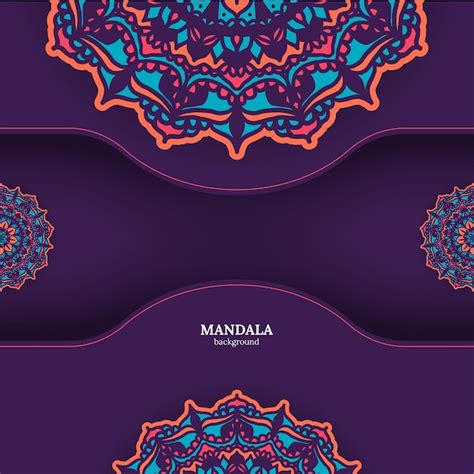 Fondo De Mandala Colorido Ornamental De Lujo Vector Gratis