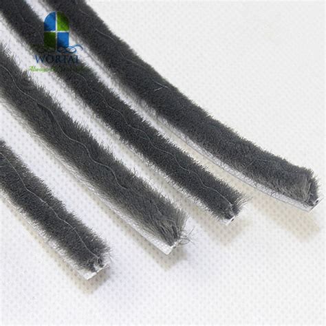 China Wool Pile With Fin Mohair Woven Brush Seal Weather Strip For