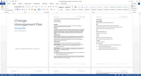 Change Management Plan Template (MS Word+Excel spreadsheets ...