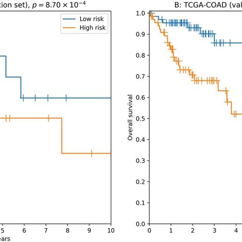 Kaplan Meier Plots For 5 Isomir Signatures In Colorectal Cancer A