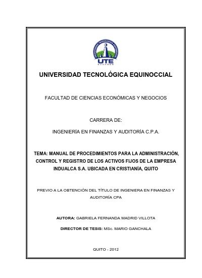 Top Pdf “políticas Contables De Control De Activos Fijos Y Los Estados