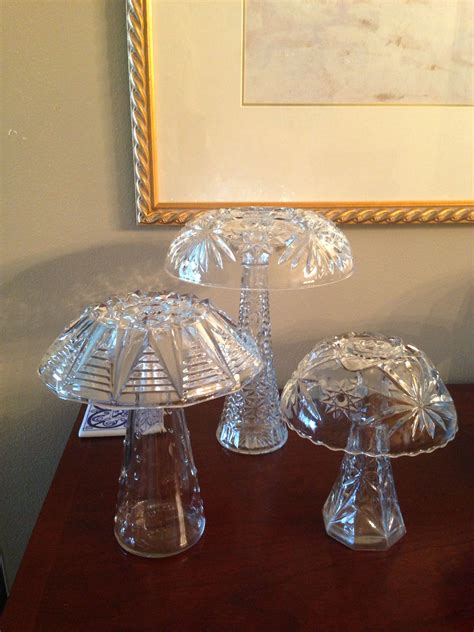 My Glass Garden Mushrooms In 2024 Glassware Garden Art Glassware