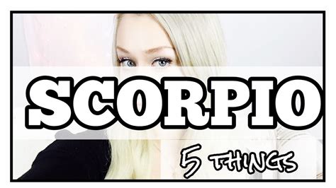 Scorpio 5 Things Scorpio Zodiac Traits Writing Tips