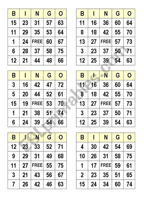 Cartones De Bingo Para Imprimir Abd