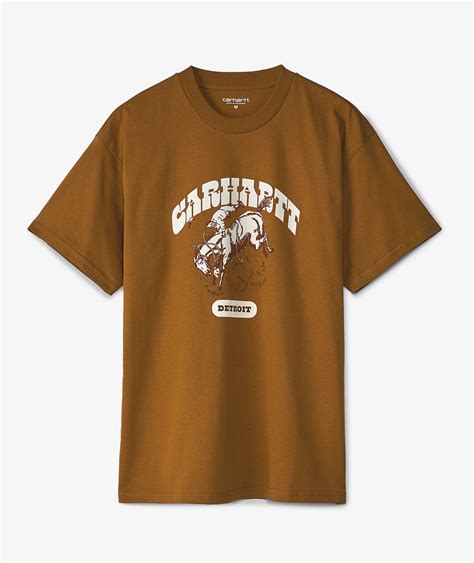 Brown Carhartt Wip Short Sleeve Buckaroo T Shirt Svd