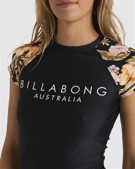 Billabong Calypso Wahine Rash Vest Black SurfStitch