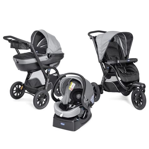 Chicco Trio Activ Top Dark Grey Dark Grey Poussette Trio Et Duo