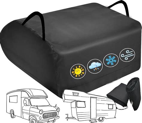 Carlhip Rv Air Conditioner Cover Compatible With Dometic Brisk Ii Black Waterproof