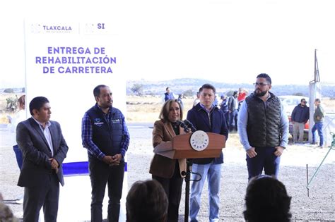 Inauguró Gobernadora Rehabilitación De Obras Carreteras En Apizaco