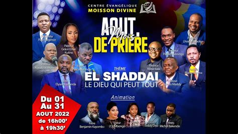 Jour 9 El Shaddai Mois De Prière Pasteur Grace Emie Kutino YouTube