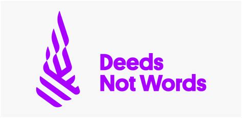 Deeds Not Words Logo , Free Transparent Clipart - ClipartKey