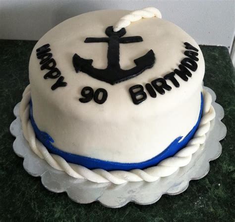 Pin by Sarah Eliazer on cake ideas | 70th birthday cake, Navy cakes, Cake