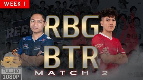 RBG VS BTR MATCH 2 MPL ID SEASON 8 PEMBALASAN LING BRANZ YouTube