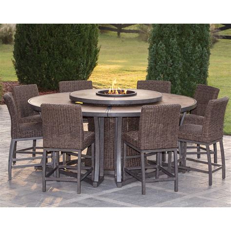 Patio Set With Fire Pit Costco Patioset One