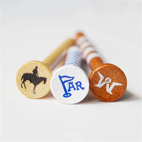 Customer Printed Wooden Golf Tees Bamboo Lady Golf Tee