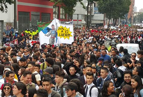 Imágenes Las Marchas Estudiantiles En Bogotá Y Otras Ciudades Rcn Radio