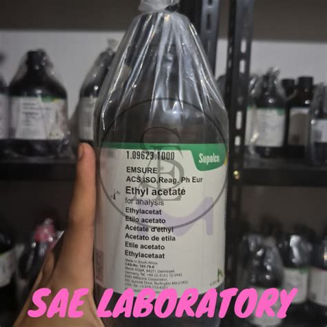 Promo ETHYL ACETATE ETIL ASETAT C4H8O2 PRO ANALIS MERCK 109623 1L