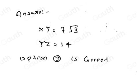 Solved What Are The Measures Of Xy And Yz Given Triangle Xyz Xy7sqrt2 Yz7sqrt3 Xy7 Yz