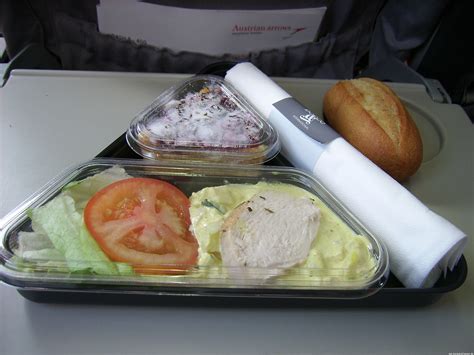 Bordverpflegung Austrian Airlines Essen Economy Class Snack