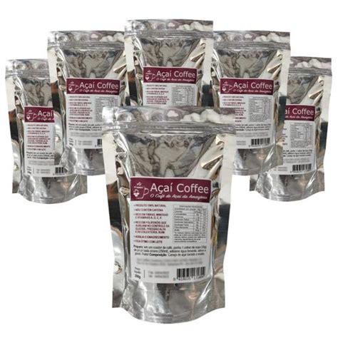 Açaí Coffee Kit 1500g C 6 Pacotes De 250g O Café De Açaí Da Amazônia Açaí Em Pó