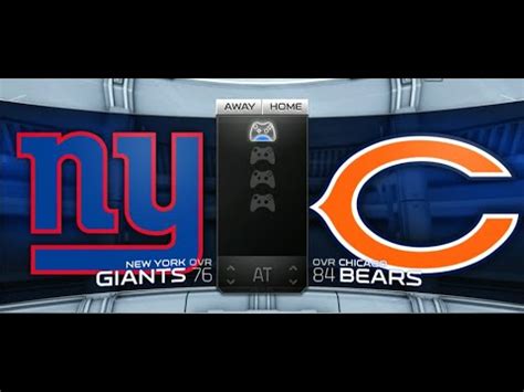 New York Giants Chicago Bears 2 Madden NFL 15 YouTube