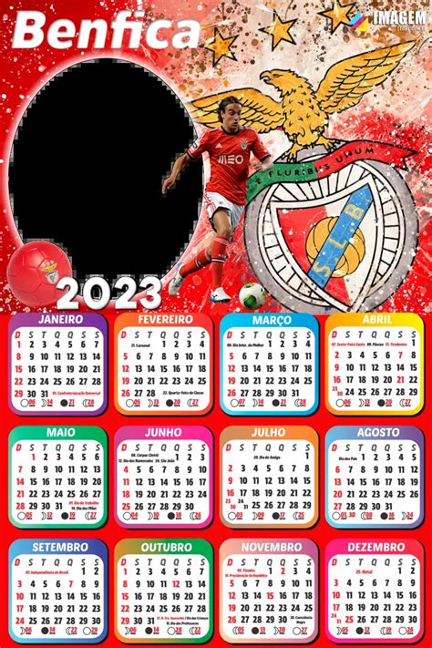 Calend Rio Sport Lisboa E Benfica Moldura Png Fotos Imagem Legal