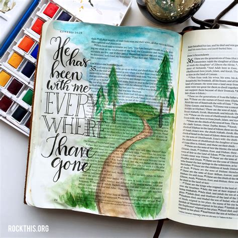 Bible Journaling Matthew God S Promises T His Rock This