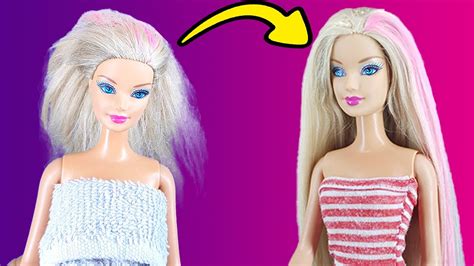 Barbie Makeover Transformation 💅🏻 Barbie Cambio De Imagen बार्बी बदलाव परिवर्तन 💕 芭比化妆改造 🎀