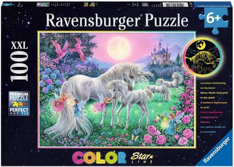 Ravensburger Puzzle Dreifarbiges Leuchtpuzzle Einh Rner Im