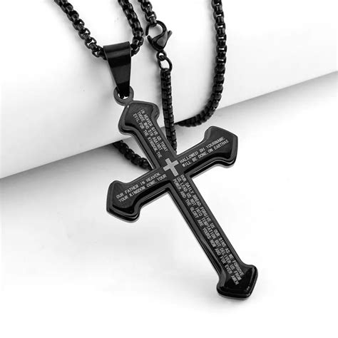 Collar Negro Con Padre Nuestro Excelsus