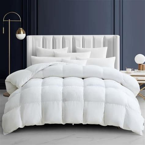 Leycay Goose Feathers Down Comforter Queen Size Luxurious All Seasons