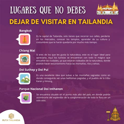 Tailandia Y Los Lugares Que No Debes De Dejar De Visitar Ruta Tailandia