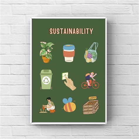 Sustainability Posters School Posters Digital Art Sustainable Development Goals - Etsy