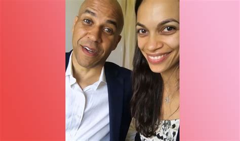 Senator Cory Booker Confirms Girlfriend Rosario Dawson Is Vegan | VegNews