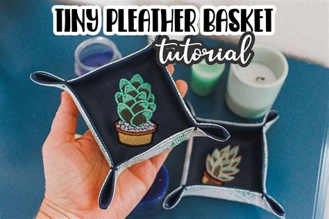 Pleather Fabric Basket DIY Tutorial Life Sew Savory