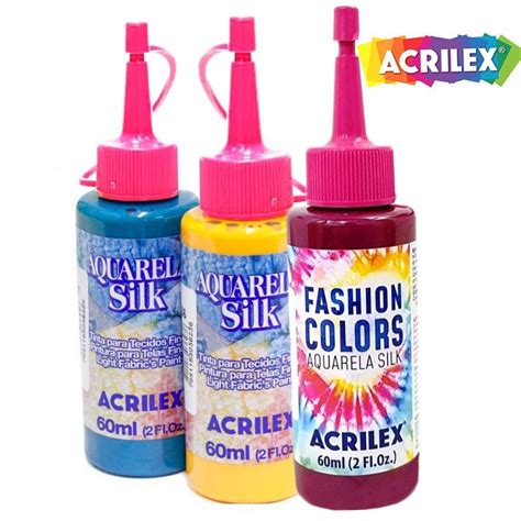 Tinta Aquarela Silk Fashion Colors Tie Dye Ml Acrilex Shopee Brasil