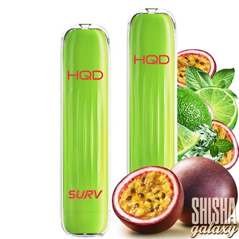 HQD Surv Passionfruit Lemon E Shisha 600 Züge Nikotin 18 mg