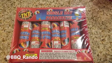 Single Day Parachutes Tnt Fireworks Youtube