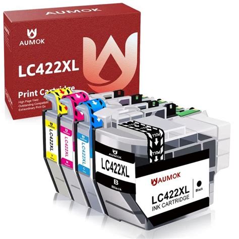 Cartouche D Encre Aumok Compatible Avec Brother Lc Lc Xl Pack De