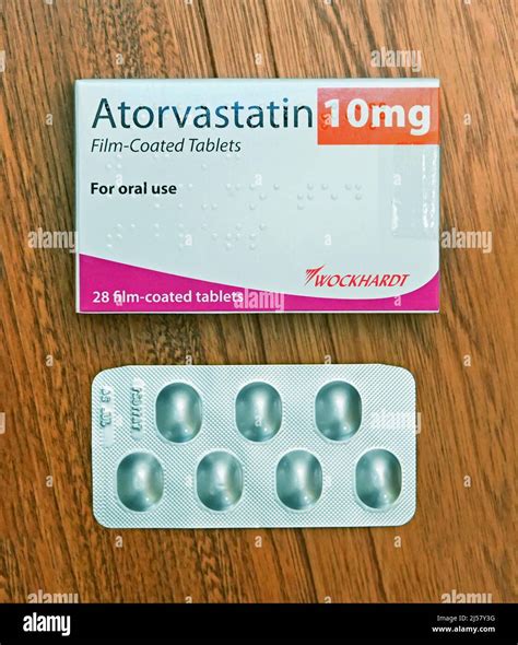 Photograph Of Pack Of Atorvastatin 10mg Film Coated Tablets For Oral