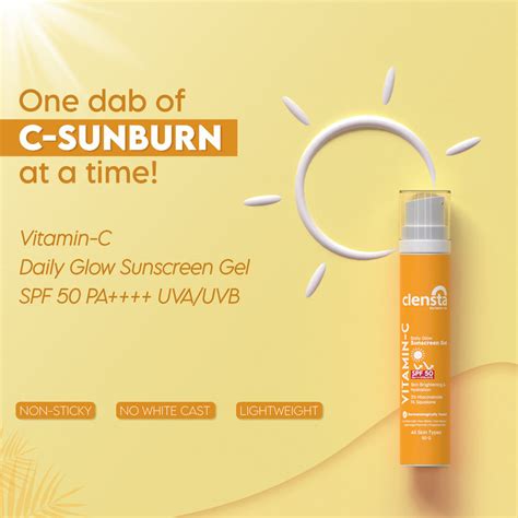 Buy Clensta Daily Glow Sunscreen Gel Spf 50 Pa With Vitamin C