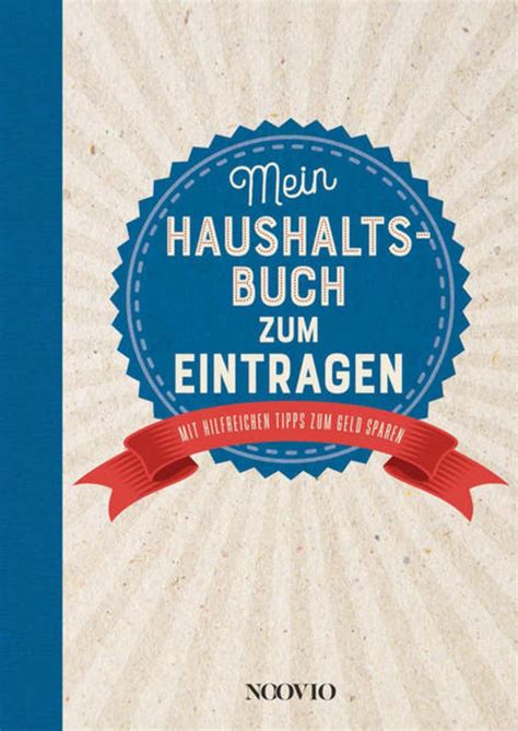 Mein Haushaltsbuch Zum Eintragen Von Buch