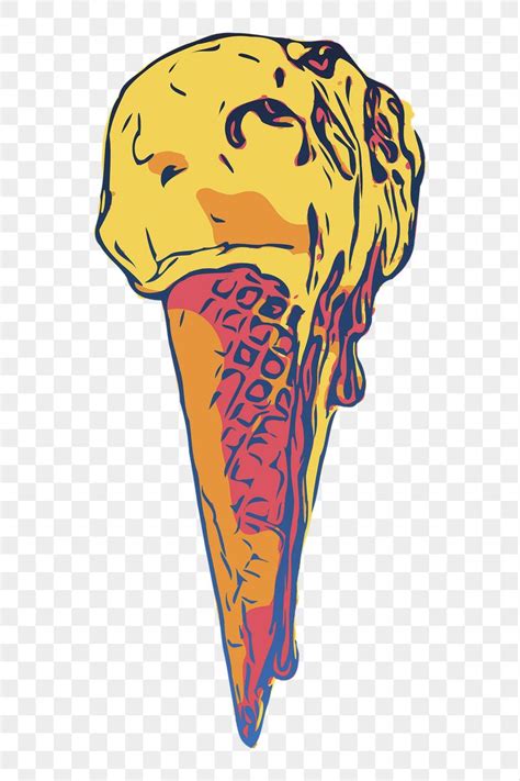 Melting Ice Cream Cartoon