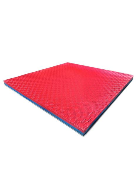 Tatami De 2cm De Espesor Y 1x1m Azul Y Rojo O Negro Y Rojo