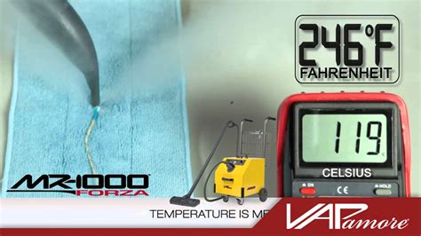 Vapamore MR 1000 FORZA Steam Temperature Demo YouTube